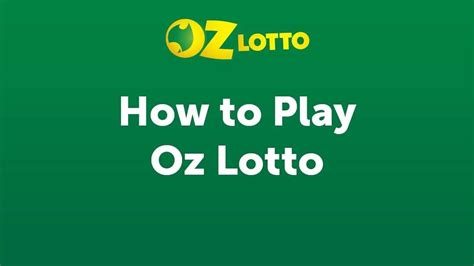 how to play ozlotto